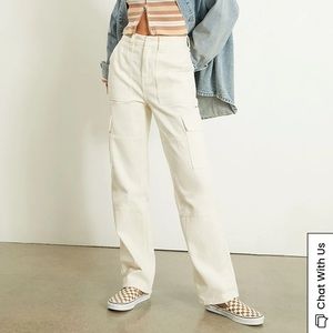 Pacsun Off-White Cargo Utility Pants